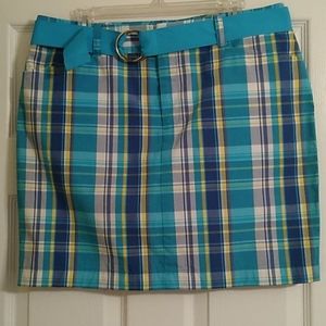 Chaps Size 12 plaid skirt